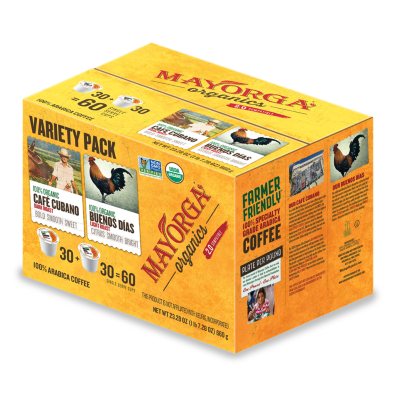 Mayorga Organics Variety Pack, Cafe Cubano & Buenos Dias (60 K-Cups) -  Sam's Club