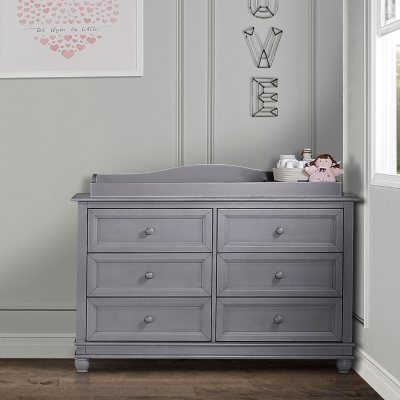 grey changing table dresser