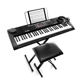 Alesis Harmony 61 MK3 Keyboard and Accessories for Beginners