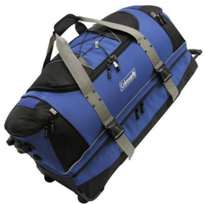 Coleman duffel bag with wheels on sale