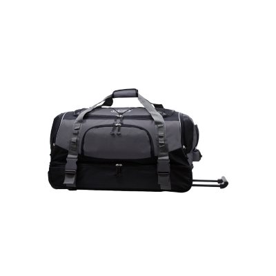 coleman 30 rolling drop bottom duffel bag grey