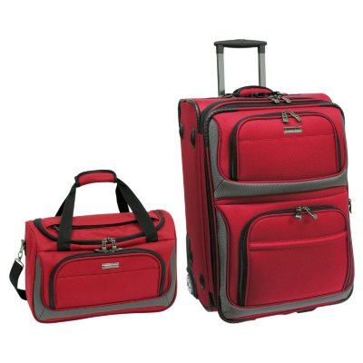 Traveler's Choice 2-Piece Carry-on Lightweight Luggage Set - Red or ...