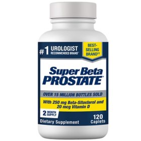 Super Beta Prostate Male Supplement with 250 mg. Beta-Sitosterol (120 Ct.)	