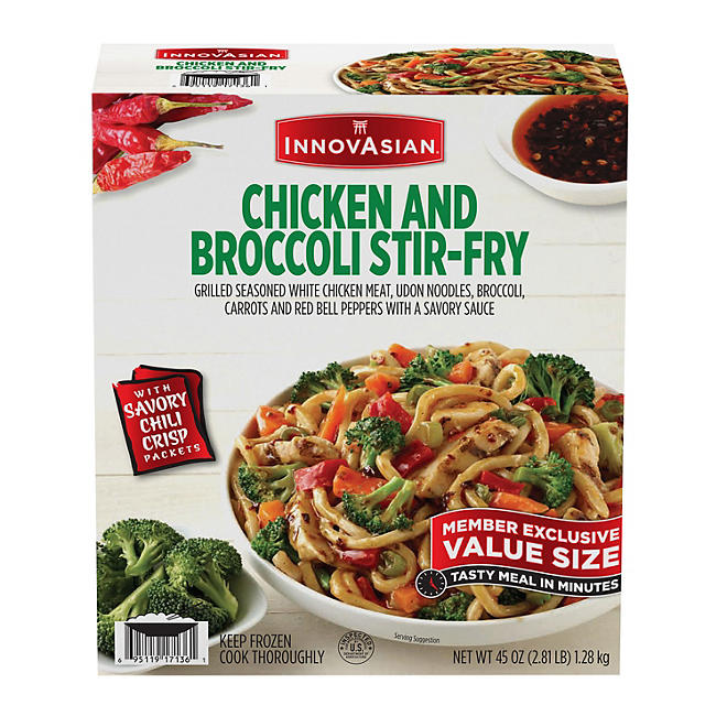InnovAsian Chicken and Broccoli Stir Fry, 45 oz.