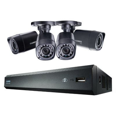 Lorex 4-Channel 720p HD Security System with 1TB Hard Drive, 4 720p  Weatherproof Cameras with 130' Night Vision - Sam's Club