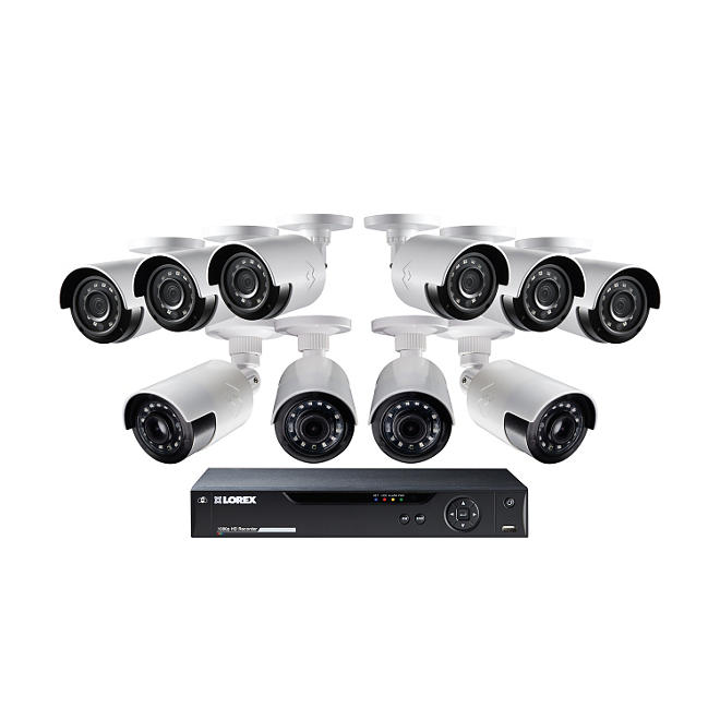 Lorex 16-Channel 1080p Surveillance System with 6x HD 1080p Bullet Cameras and 4x HD 1080p Ultra-Wide FOV Cameras