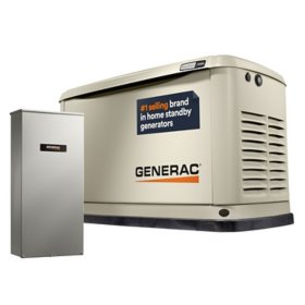 Generac 14kW Standby Generator with 100 Amp Automatic Transfer Switch