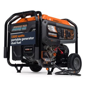 Generac 8011 GP7500E Duel Fuel Electric Start Portable Generator