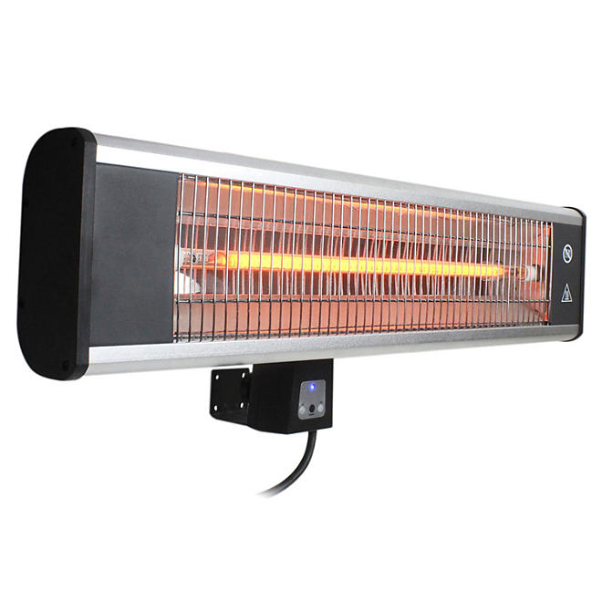 HeTR Outdoor-Rated Wall Mount Patio Heater with Remote Control