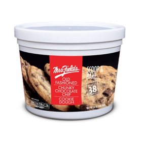 Mrs. Fields Old Fashioned Chunky Chocolate Chip Cookie Dough, 3 lbs.