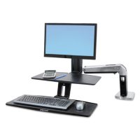 Ergotron WorkFit-A Sit-Stand Workstation with Suspended Keyboard  (for standard monitor)