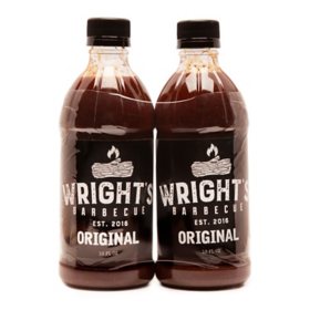 Wright's BBQ Sauce, Original 16 oz., 2 pk.