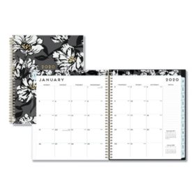 Blue Sky Baccara Dark Cyo Monthly Planner 10 X 8 2020 Sam S Club