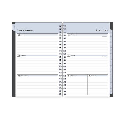 2020 Calend Blue Sky Passages Weekly/Monthly Wirebound Planner 8 x 5 Charcoal 