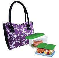 Fit & Fresh Design Lunch Bag w/ Food Storage