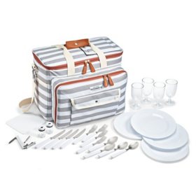 Fit & Fresh The Foundry Deluxe 25-Piece Picnic Cooler Set (Assorted Colors)