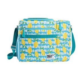 Fit & Fresh Artist Collection Dual-Compartment Soft Insulated Cooler with Separate Wine Compartment (Assorted Colors)