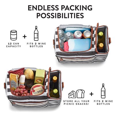 2-Bottle Wine Cooler Bag: Chic & Practical – PICNIC TIME FAMILY OF BRANDS