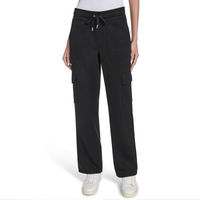 DKNY CARGO STRAIGHT LEG PANT - BLACK M:- M, Black