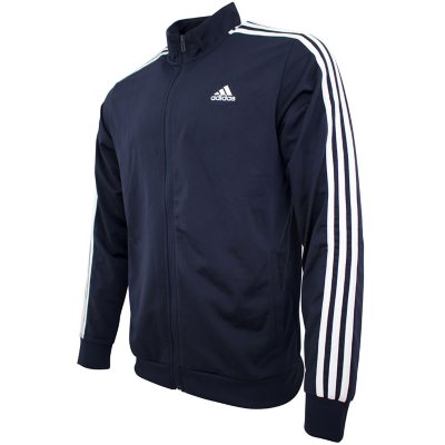 adidas Essentials Warm-Up 3-Stripes Track Jacket - Red, Men's Training