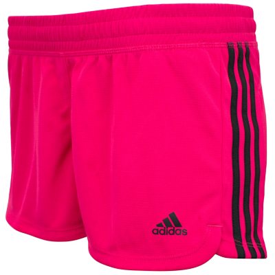 Pink 3 store stripe adidas shorts