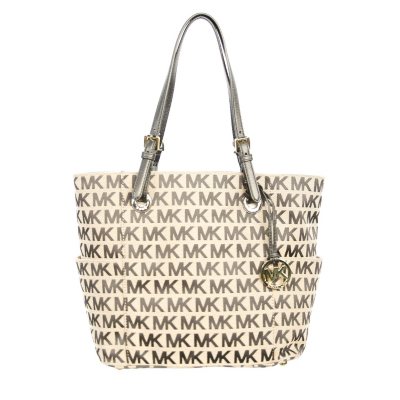 Michael Kors Ladies Jet Set East West Signature Logo Top Zip Tote