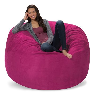  Chill Sack Bean Bag Chair: Giant 8' Memory Foam Furniture Bean  Bag - Big Sofa with Soft Micro Fiber Cover - Charcoal : Home & Kitchen