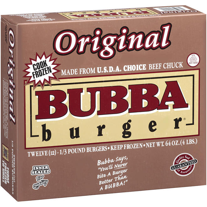 Bubba Burger Original Bubba Burgers  (1/3-lb. patties, 12 ct.)