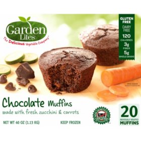 Garden Lites Gluten Free Dairy Free Chocolate Muffins 20 Ct
