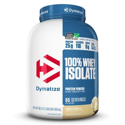 Dymatize 100% Whey Isolate Simple Vanilla (55 servings) - Sam's Club