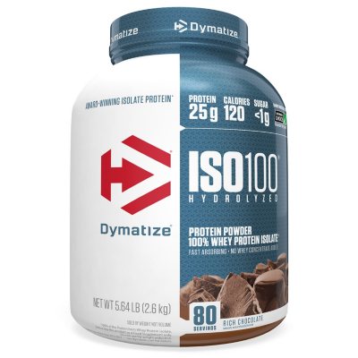 Dymatize ISO100 Hydrolyzed 100% Whey Protein Isolate Powder, Rich ...