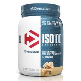 Dymatize ISO100 Hydrolyzed 25g 100% Whey Protein Powder, Gourmet Vanilla 1.6 lbs.