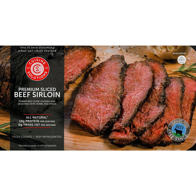 Cuisine Solutions Premium Sliced Beef Sirloin (1.6 lbs.)
