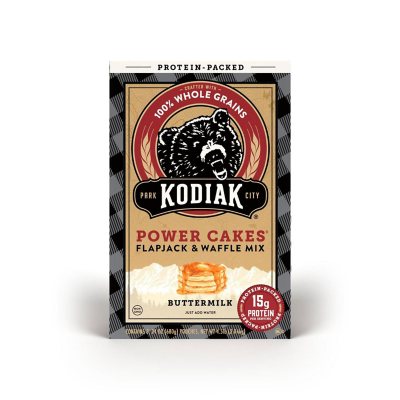 Product of Kodiak Power Cakes Buttermilk Flapjack & Waffle Mix 3 Pk. 20 oz., Black