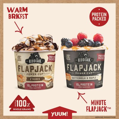 Kodiak Cakes Flapjack Power Cups, Variety Pack (8 pk.) - Sam's Club