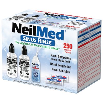 Neti Pot,Saline Solution,Sinus Rinse,Nasal Irrigation,Sinus Relief,Nasal  Rinse,Neti Pot Sinus Rinse,Sinus Rinse Bottle with Sinus Rinse Packets 30  Packs Salt 