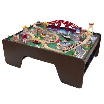 City and train store table set