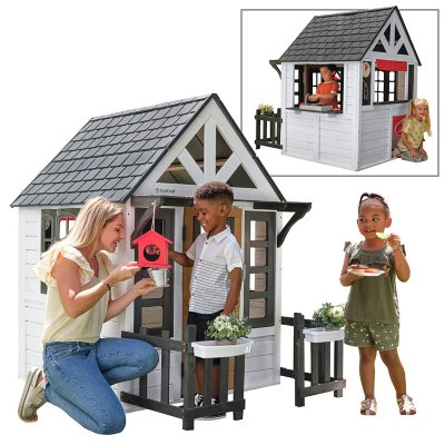 KidKraft Lakeside Bungalow Wooden Playhouse, White - Sam's Club