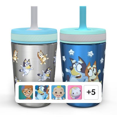 Zak Designs Bluey Kelso Toddler Cups For Travel or At Home, 12oz Vacuum  Insulated Stainless Steel Sippy Cup With Leak-Proof Design is Perfect For  Kids