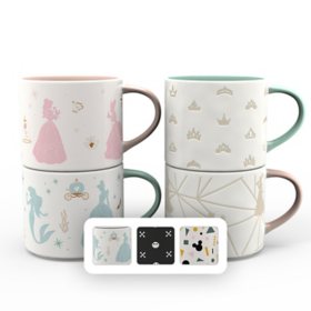 Zak Designs 15 Oz Ceramic Modern Mug, 4-Piece Set (Assorted Colors)		