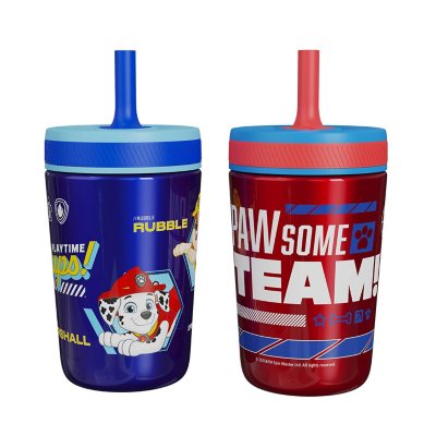 Zak Designs 12-oz. Stainless Steel Double-Wall Tumbler for Kids with Straw, 2-Piece Set, Choose Character
