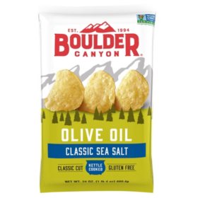 Boulder Canyon Olive Oil Kettle Cooked Chips, 24 oz.