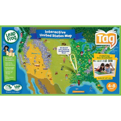 LeapFrog Tag Pen LeapReader Map — UNITED STATES INTERACTIVE MAP 