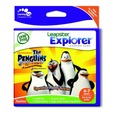 Leapster Madagascar Penguins Electronic Learning Game Software 