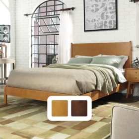 Crosley Furniture Mid-Century Landon King Bed, Assorted Colors