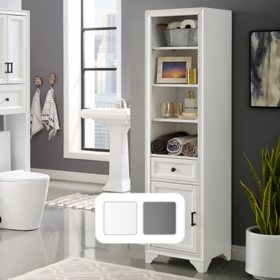 Crosley Furniture Tara Linen Bathroom Cabinet, Assorted Colors