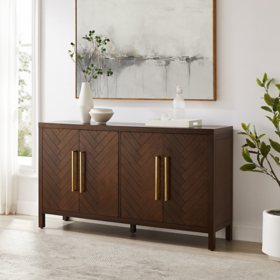 Crosley Furniture Darcy Sideboard Buffet, Dark Brown