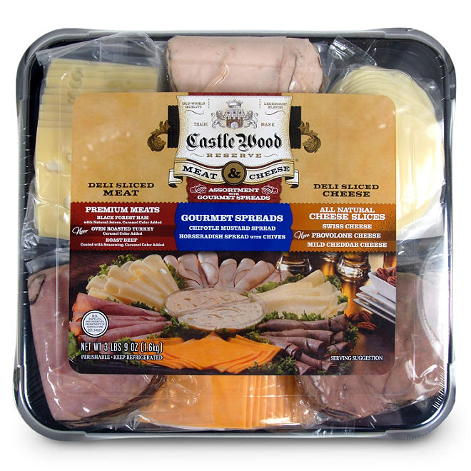Castle Wood Meat & Cheese Party Tray (3.65 lb.)