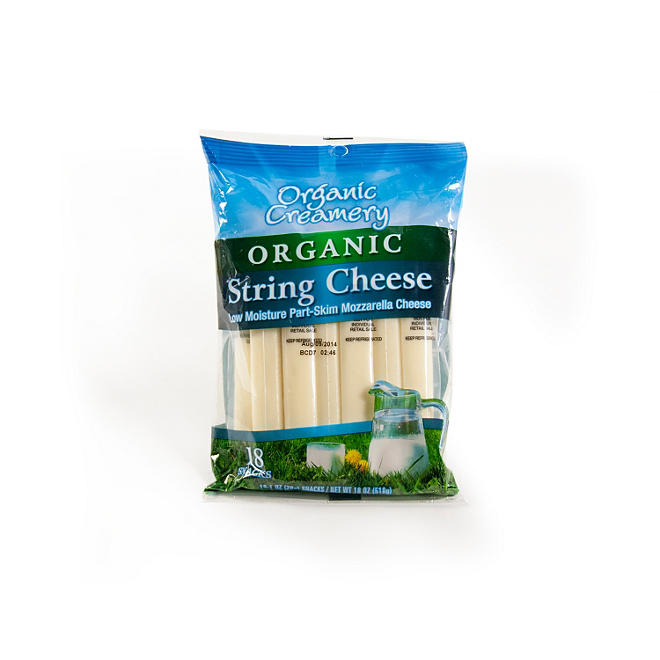 Organic Creamery Organic String Cheese (1 oz., 18 ct.) 