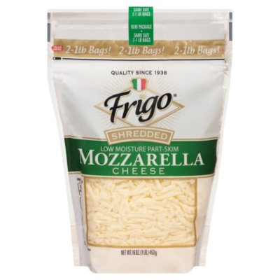 El Latino Shredded Mozzarella Cheese 32oz Plastic Bag Container